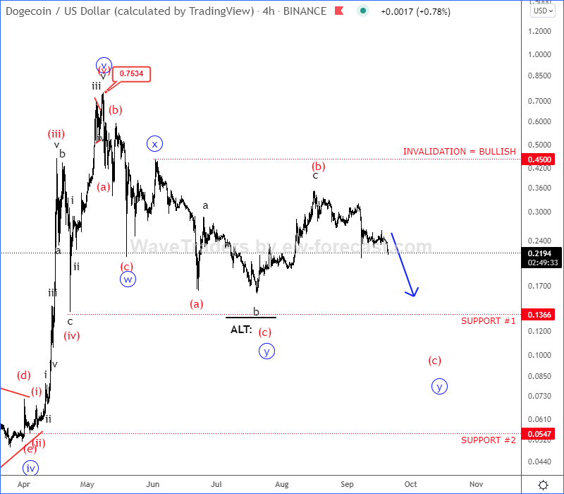 Dogecoin Elliott Wave Analysis