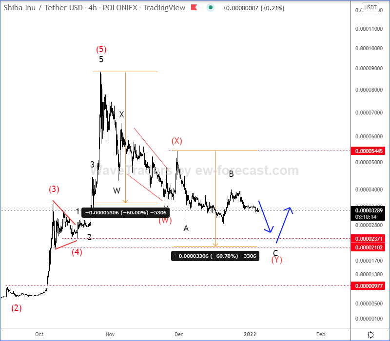 sHIBA Inu Elliott Wave