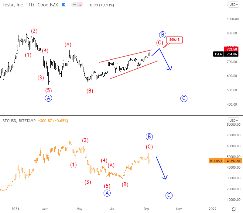 Tesla Elliott Wave