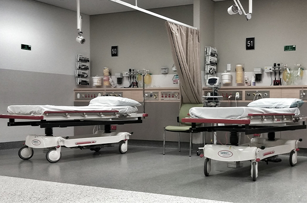empty hospital beds