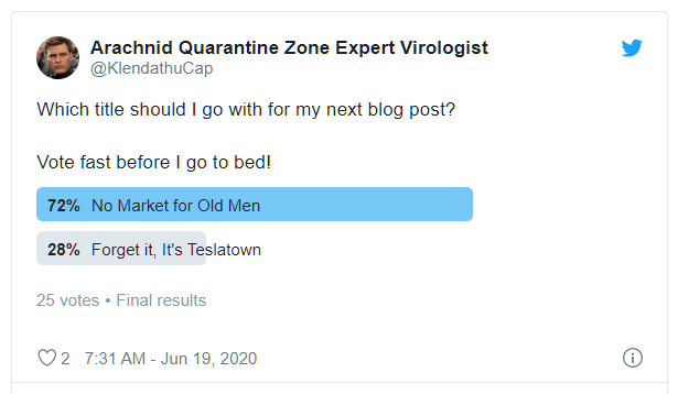 No Market For Old Men